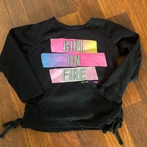 3/$12 Delia’s Sport Long-Sleeved “Girl on Fire” Tee (5/6)